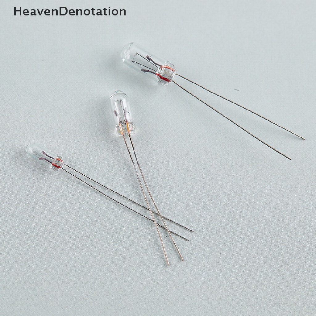 [HeavenDenotation] 10pcs Mini 3 / 4 / 5mm 3 / 6 / 12 / 24V Lamp Light Bulb Edison Incandescent Filament Rice HDV