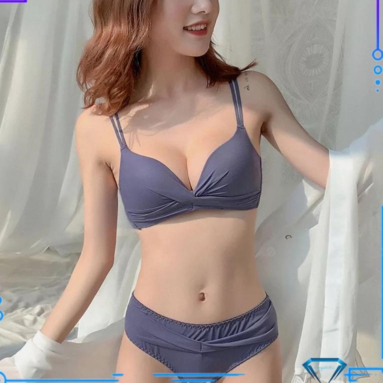 Chekout (BH + CD) Bra Set dan Celana Dalam Premium Quality Molala 096638 32AB-38AB Tanpa Kawat