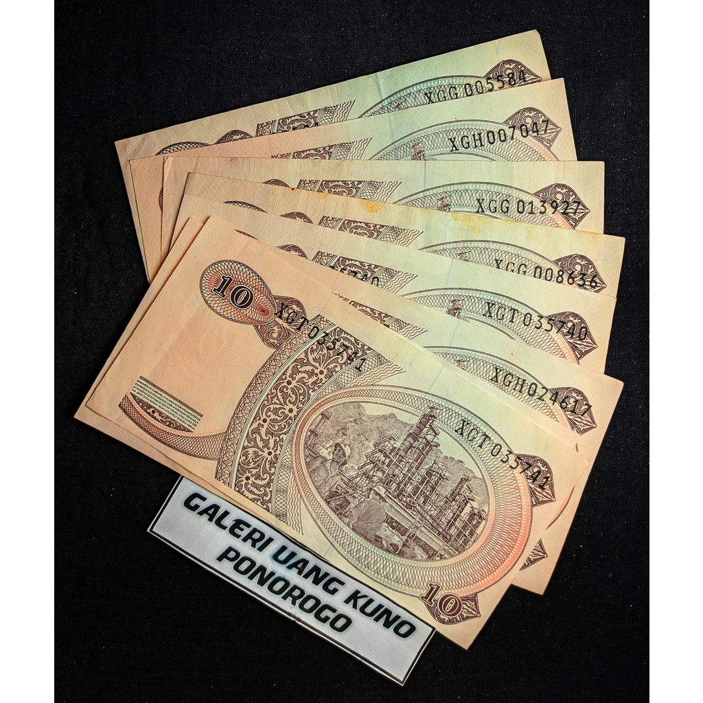 NEW-Uang kuno kertas 10 rupiah sudirman yang kertas 10 rupiah 3.2.23
