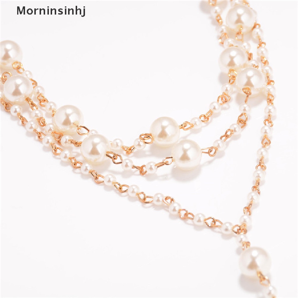 Mornin Pearl Barefoot Sandal Anklet Kaki Rantai Toe Ring Pantai Anklet Gelang Wanita id