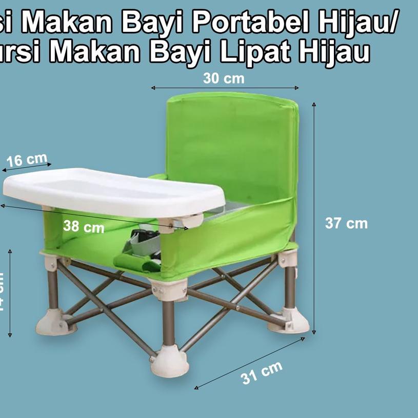 ☪ Kursi Makan Bayi Portable Kursi Makan Bayi Lipat Kursi Makan Bayi ✯