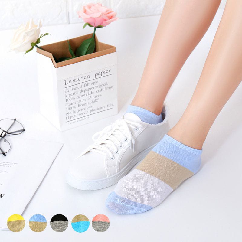 Semua Varian &amp; Motif Simple dengan Bahan Nyaman Harga Murah Kaos Kaki Import Semata Kaki Pria &amp; Wanita