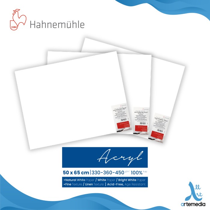 

Scetch Kertas Gambar Hahnemuhle Acrylic Paper 50X65Cm Paper Sheet