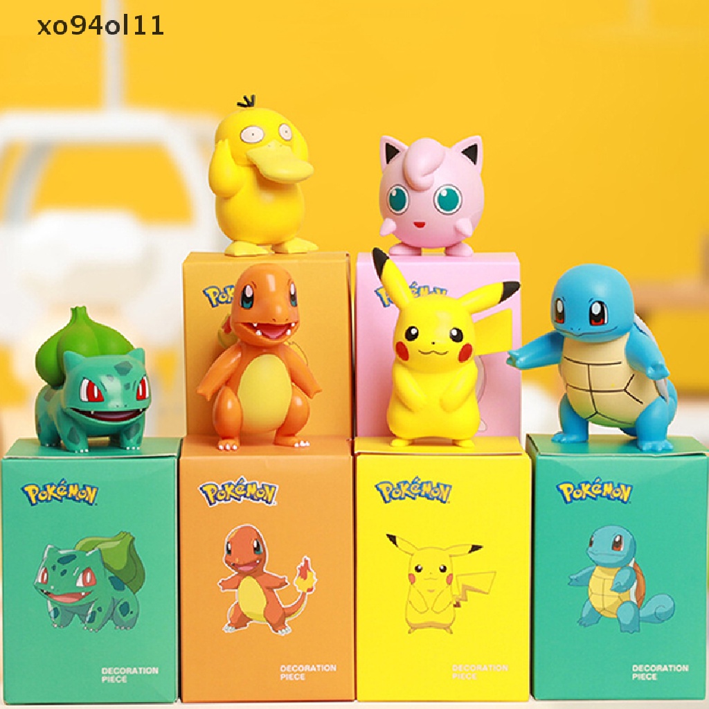 Xo Pokemon Angka Mainan Pikachu Raichu Charizard Boneka Model Kartun Pokémon Koleksi Anime Mainan Hadiah Ulang Tahun Anak OL