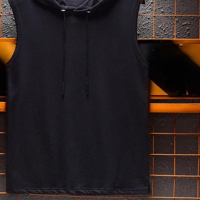 ❀ BS COD KAOS HOODIE POLOS BAJU TANPA LENGAN  FASHION PRIA GOOD QUALITY ✼