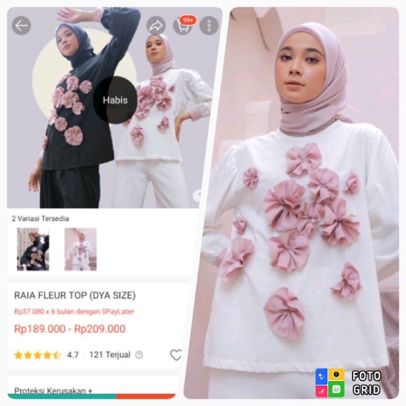 RAIA FLEUR TOP BY DYA.ID