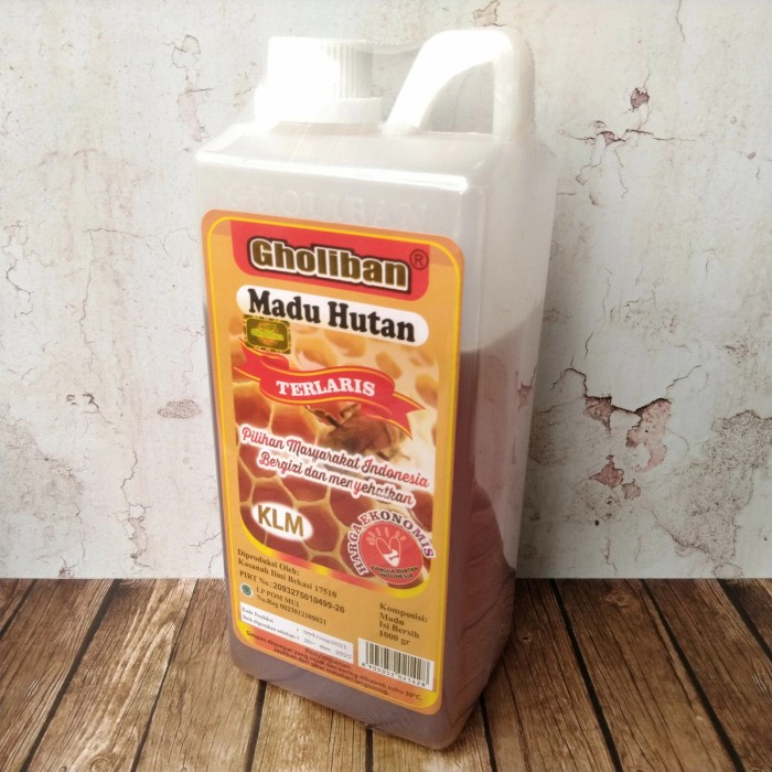 

madu- madu hutan kalimantan gholiban plus bee pollen dan royal jelly 1 kg -madu