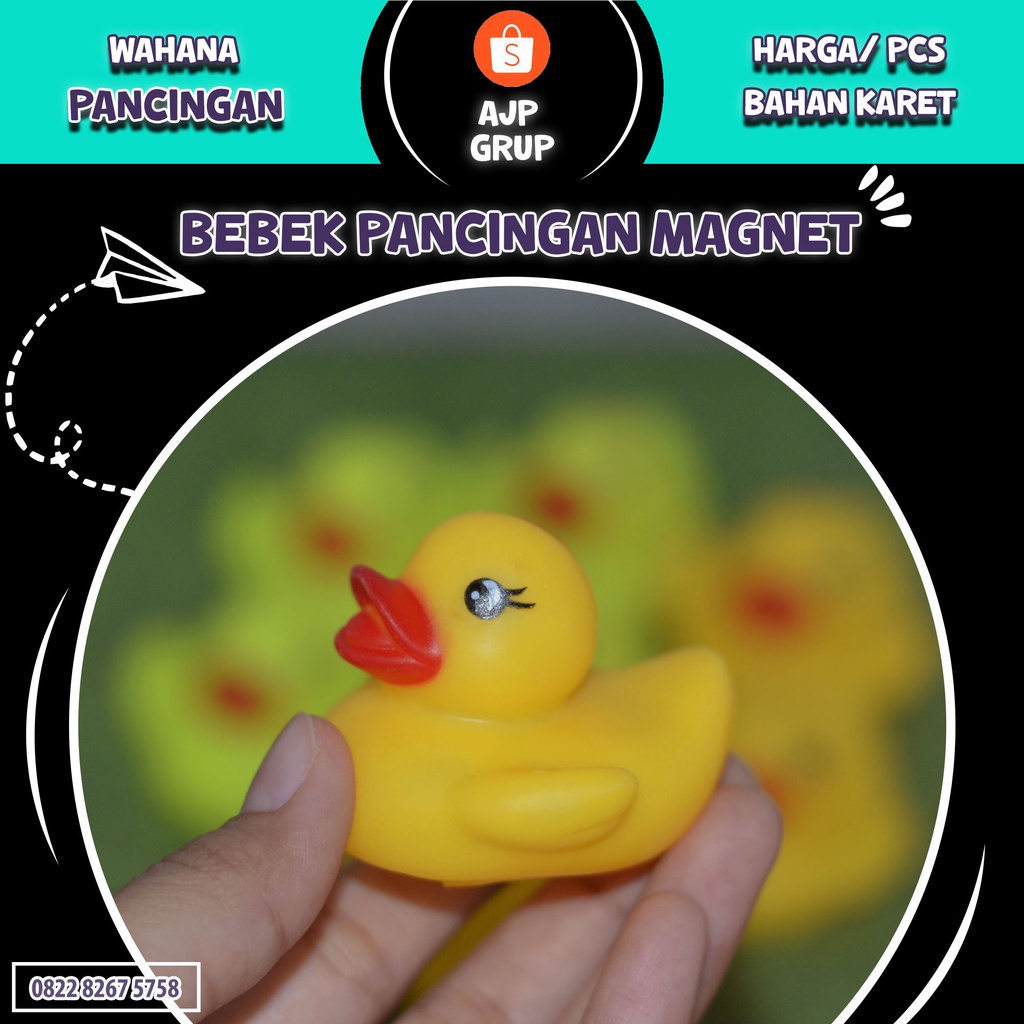 Mainan Pancing Bebek Plastik Mainan Anak Pancing pancingan Fishing game  bebek 5pcs B533