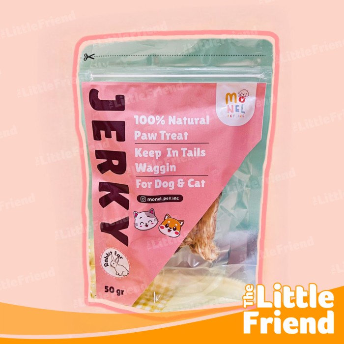 Snack Cemilan Anjing Rabbit Ear Telinga Kelinci Dry Dehydrated 4pcs