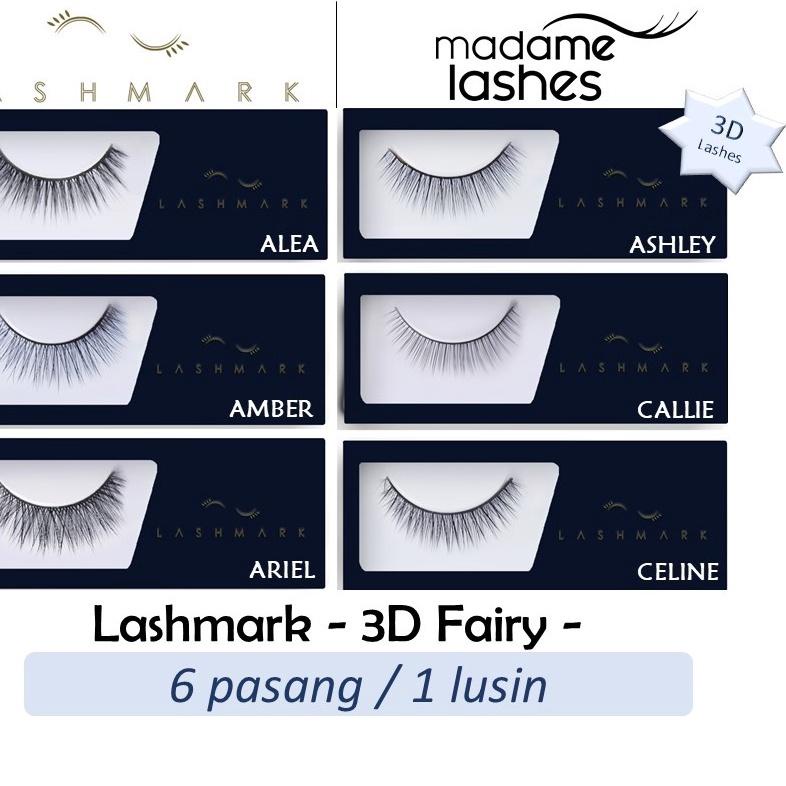 ➴ BULU MATA LASHMARK Eyelashes - 3D Fairy - 6 pasang / Lusinan ➾
