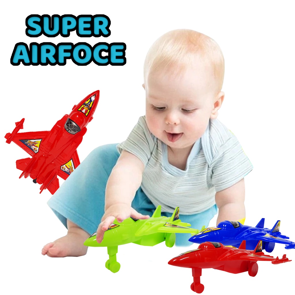 Mainan Pesawat Tarik/ Toys  Super Airfoce LT38 JSP