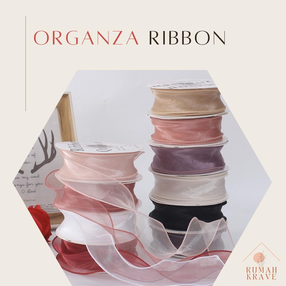 

2.2 Brand RUMAH KRAVE - Pita Organza Organdi Ribbon 4 cm Serba Murah