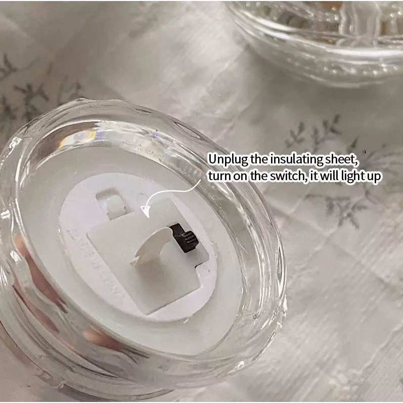 T&amp;Y Lilin Led Mini Candles Lilin Elektrik Lampu Tidur Lilin LED Light Candle Electronic Lamp With Base Transparent Party Home Decor