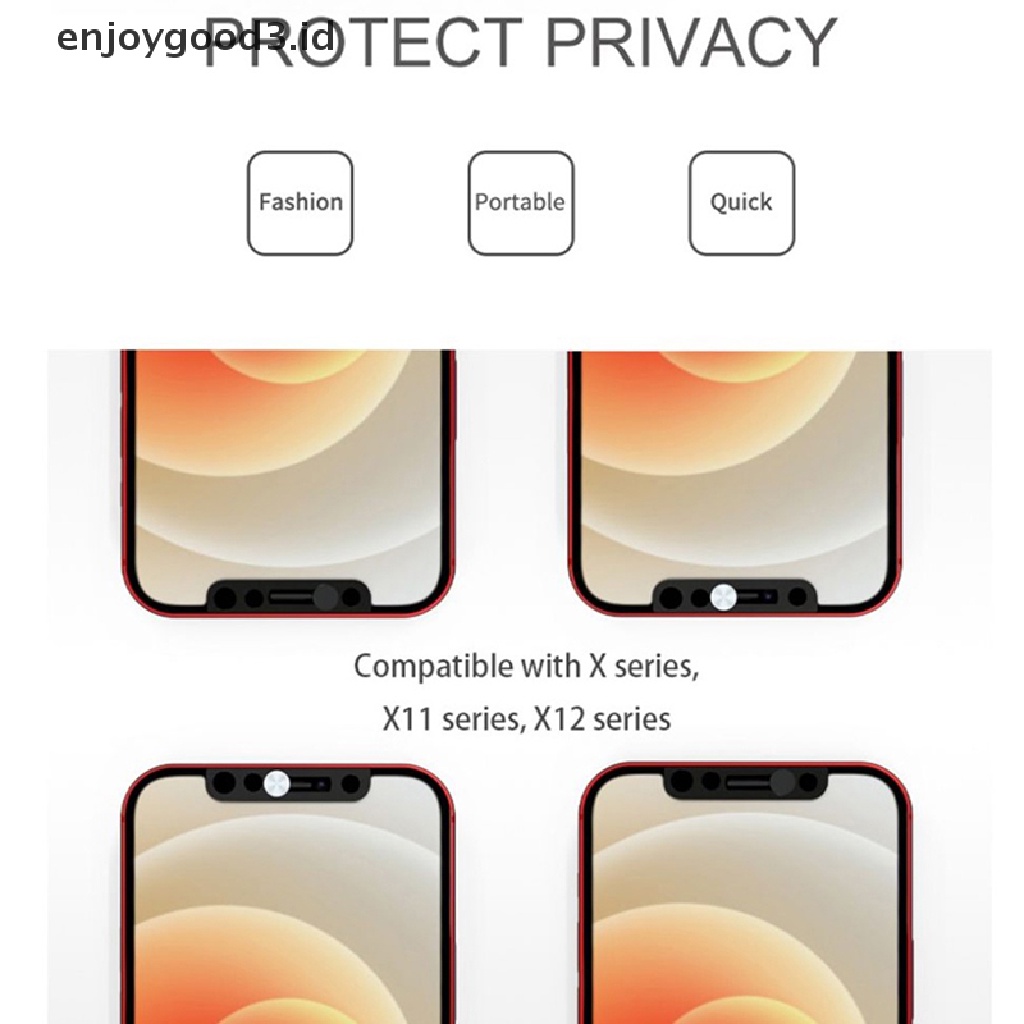 [Rready Stock] Aksesoris Antispy Metal Webcam Cover Privasi Topi Depan Kamera Slider Lensa Stiker Untuk iPhone X XS 11 12 ProMax Mini (ID)