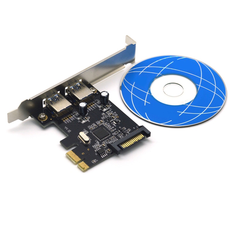 Kartu Ekspanding btsg 2port PCI-E to USB C 3.0, PCI Internal 5Gbps Untuk Express Type-C