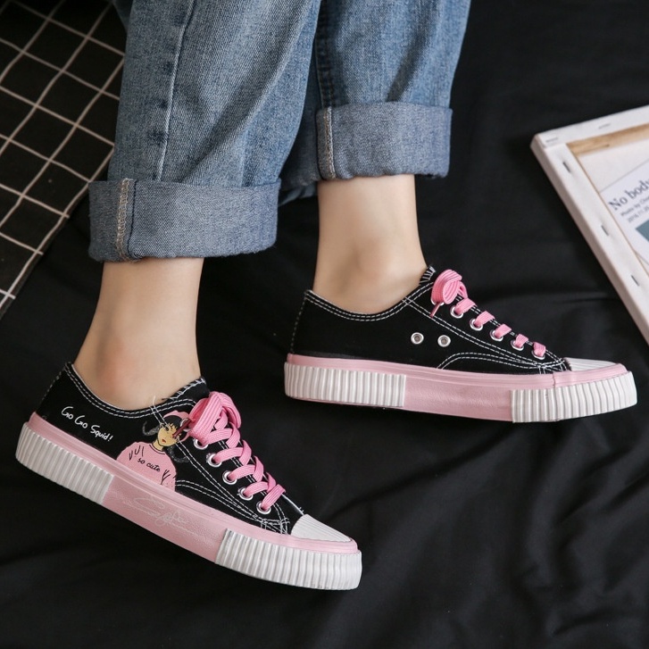sepatu spatu perempuan cewek remaja abg viral ala korea / spatu sepatu kelinian viral anak perempuan