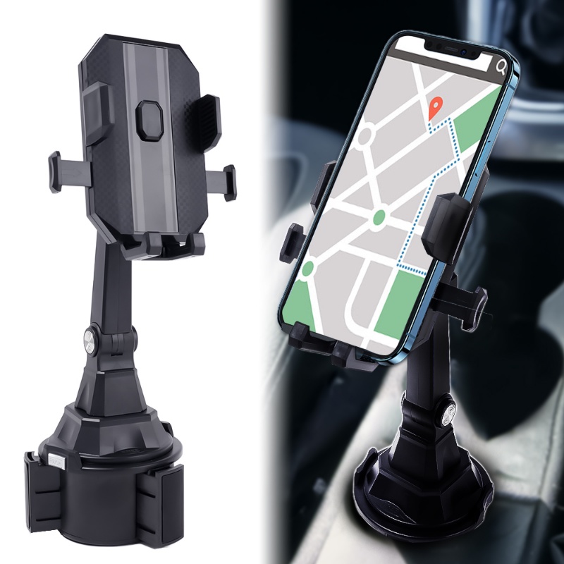Universal Car Water Cup Slot Mount Retractable Holder Adjustable Cup Holder Phone Clip Aksesoris Interior Otomatis