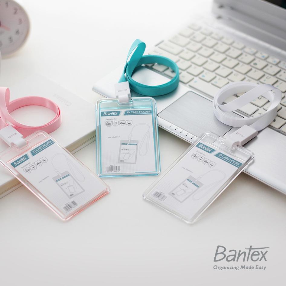 

F79 Bantex Transparent ID Card Holder Lanyard Portrait 8868 READY STOCK ば