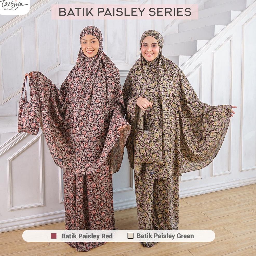 NEW STOCK MUKENA TAZBIYA ALLOVER BATIK PAISLEY SERIES ALLSIZE