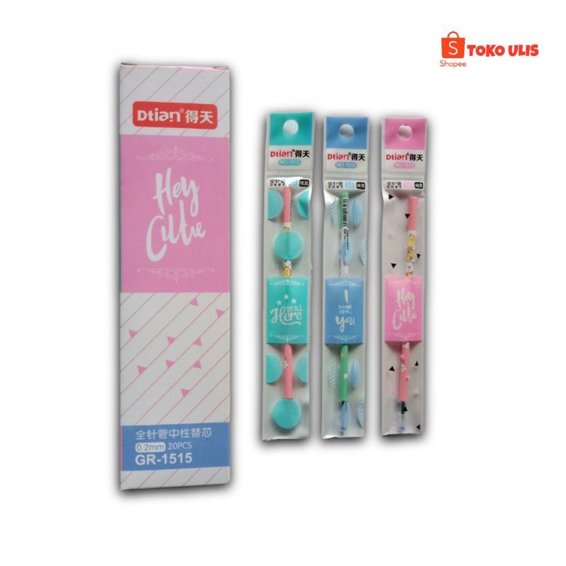 

Refill Pulpen Gel 1 Pak 20 Pcs