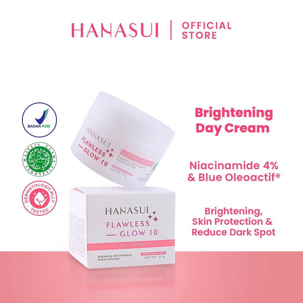 Hanasui Glow Day Cream 15Gr/ Hanasui Day Cream/ Day Cream Murah/ Day Cream Viral