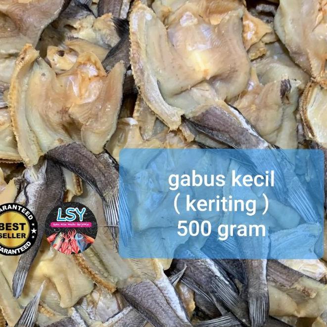 

✧ ikan asin gabus kecil keriting super 500gr ⅍