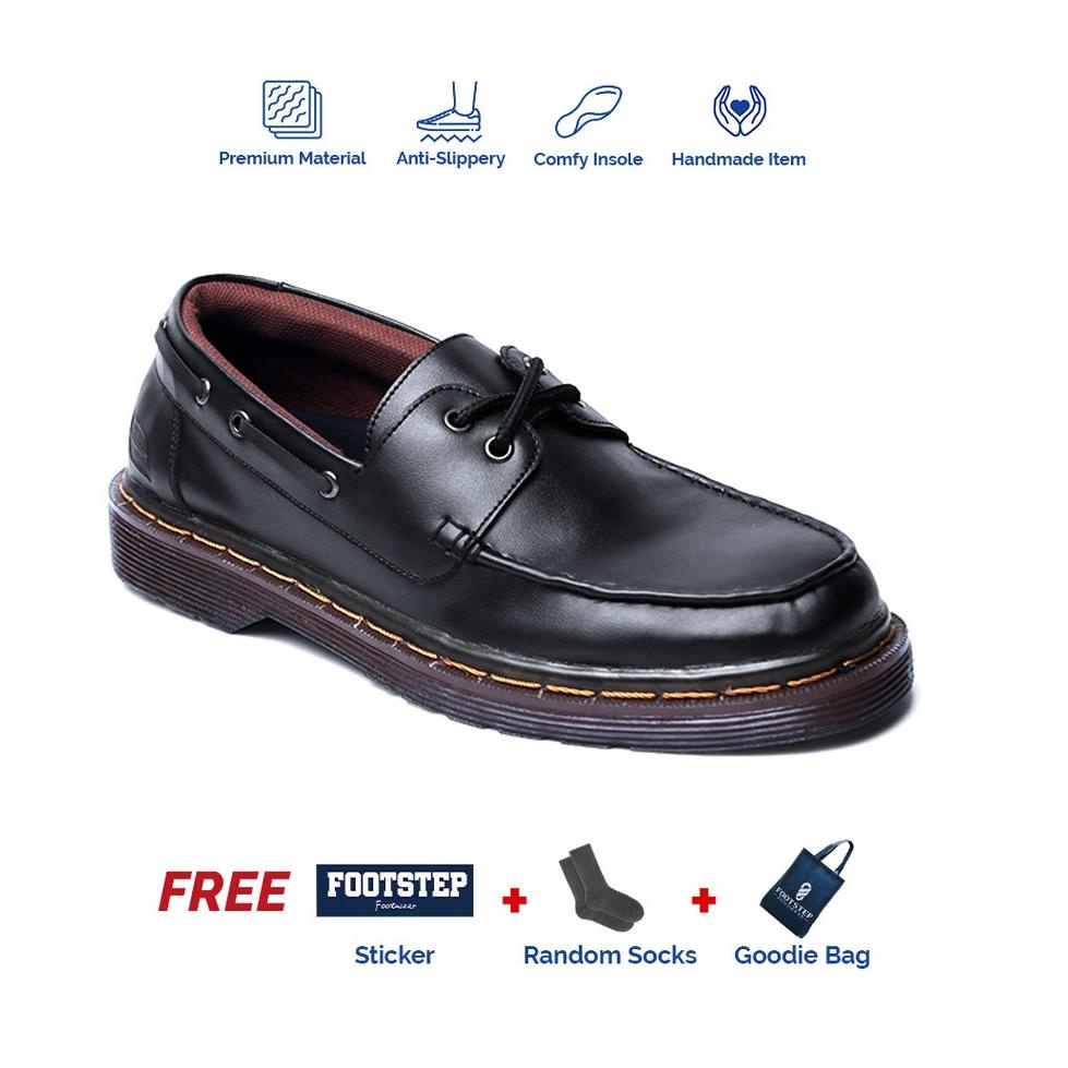 REKOMENDASI Footstep Footwear Sepatu Loafers Pria Casual Patra Boat Shoes