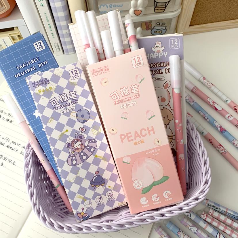 

12.12 MALL 1 LUSIN PULPEN GEL ( BISA DI HAPUS ) MOTIF LUCU / PULPEN GEL BISA HAPUS !!!