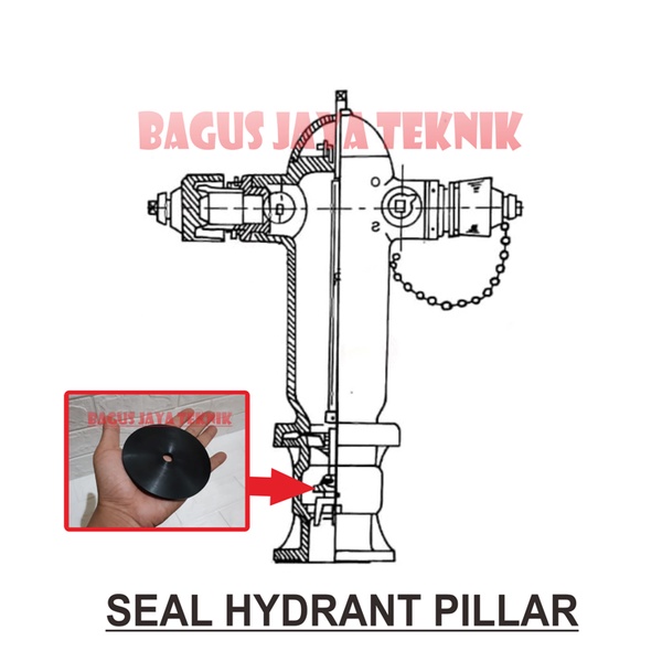 Seal Hydrant Pillar Packing Center, Sil Packing Utama Hidran Pillar