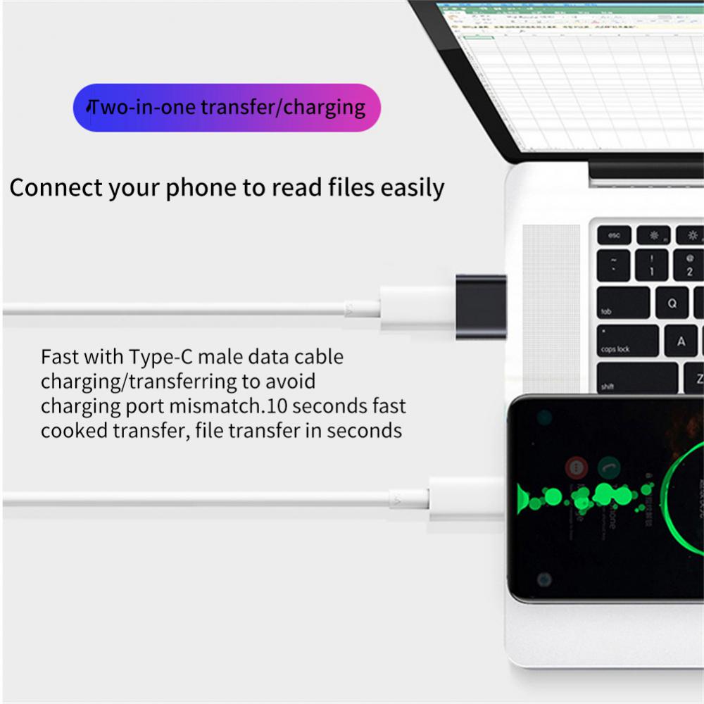 Usb Ke Tipe C OTG Adapter USB USB-C Male To Micro USB Type-C Female Converter Untuk Macbook Samsung S20 USB C OTG Konektor