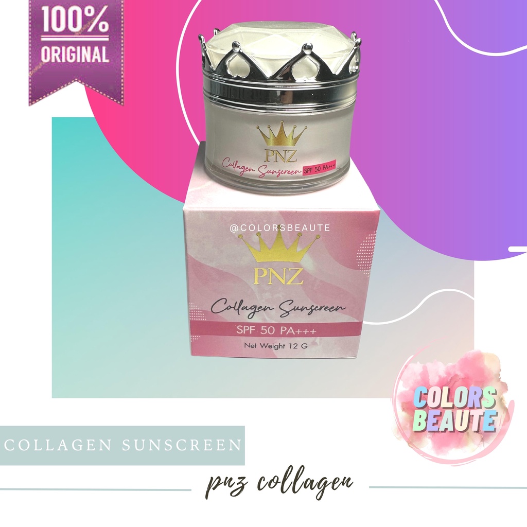 PNZ collagen sunscreen SPF 50 PA+++ / sunscreen wajah