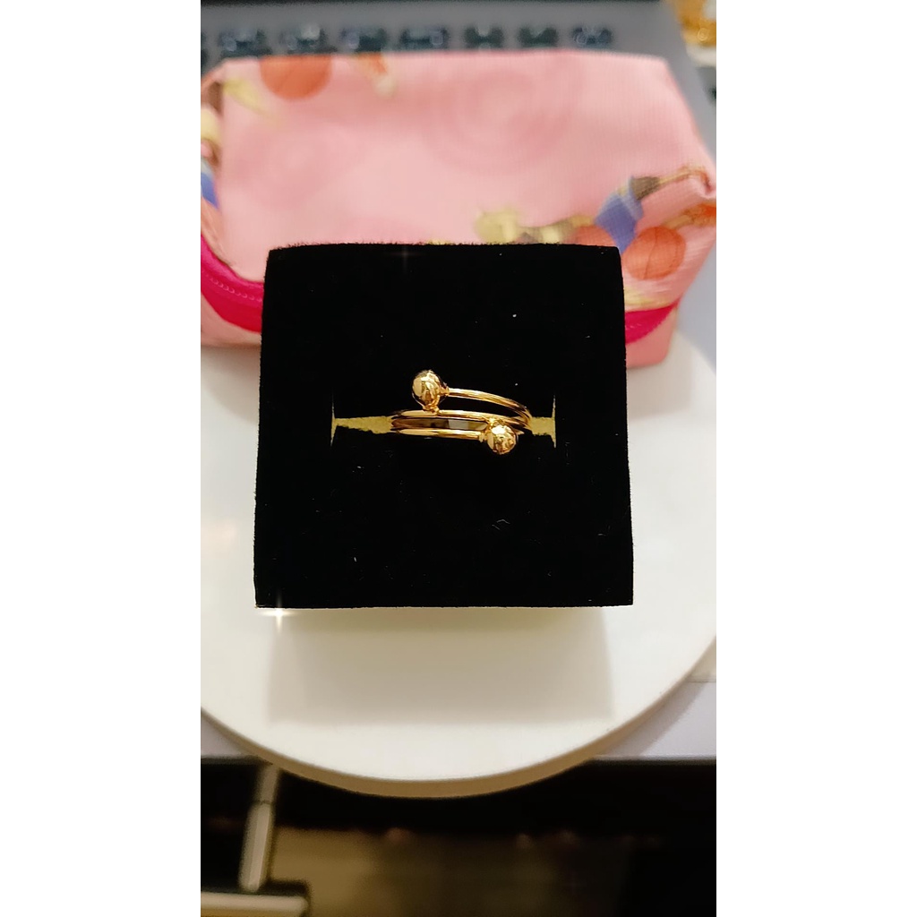 Cincin Emas Asli Perhiasan Kadar 700/70% 15K (MM)