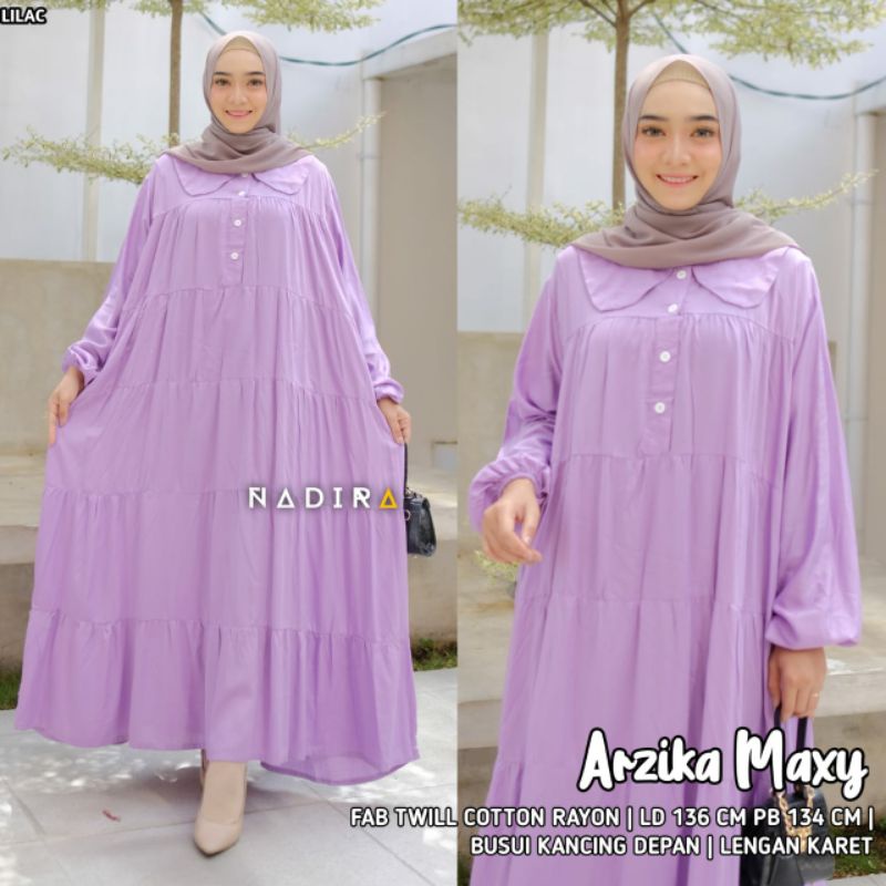 ARZIKA POLOS MAXI DRESS ORI NADIRA BY JUMBO SOLO