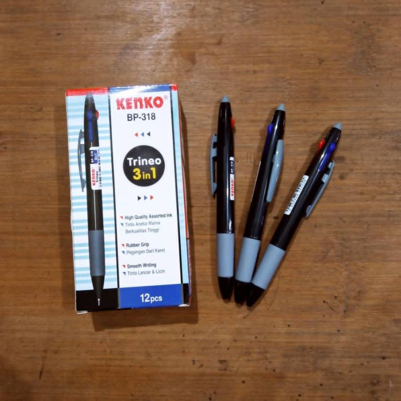 

Pulpen KENKO 3 warna BP 318