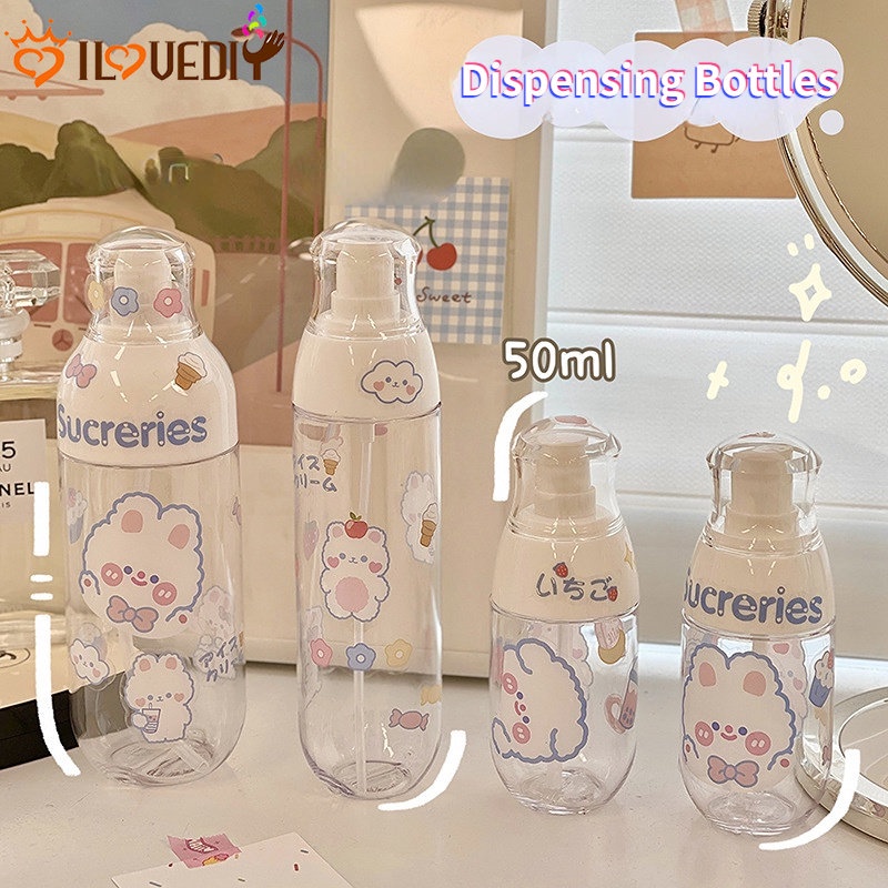 50ml Botol Kosong Semprot Kosmetik Serbaguna Di Luar Ruangan Hidrasi Aksesoris Bertekanan Vacum Spray Bottle Lotion Alat Sortir Sample Botol Dispenser Travel Portabel