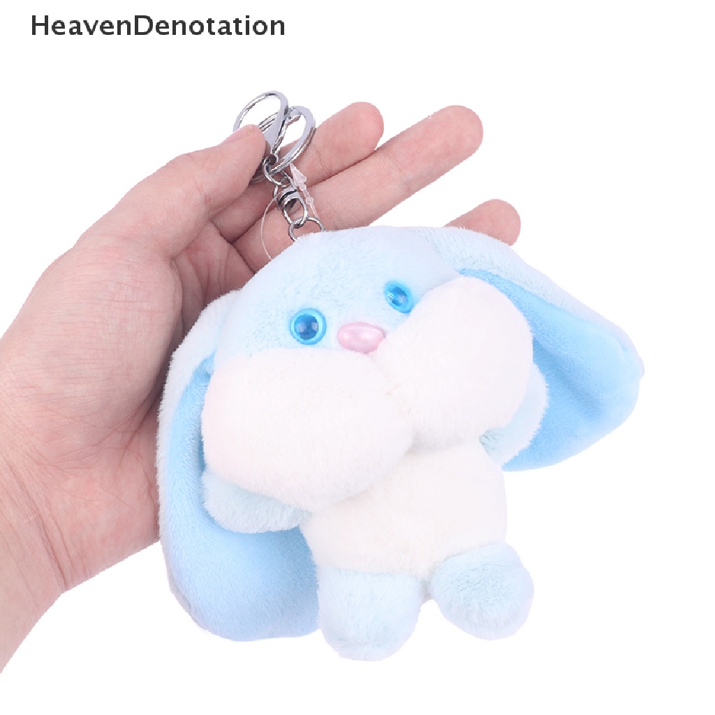 [HeavenDenotation] Gantungan Kunci Kelinci Mewah Tas Boneka Hewan Liontin Gantungan Kunci Key Rings Hadiah HDV