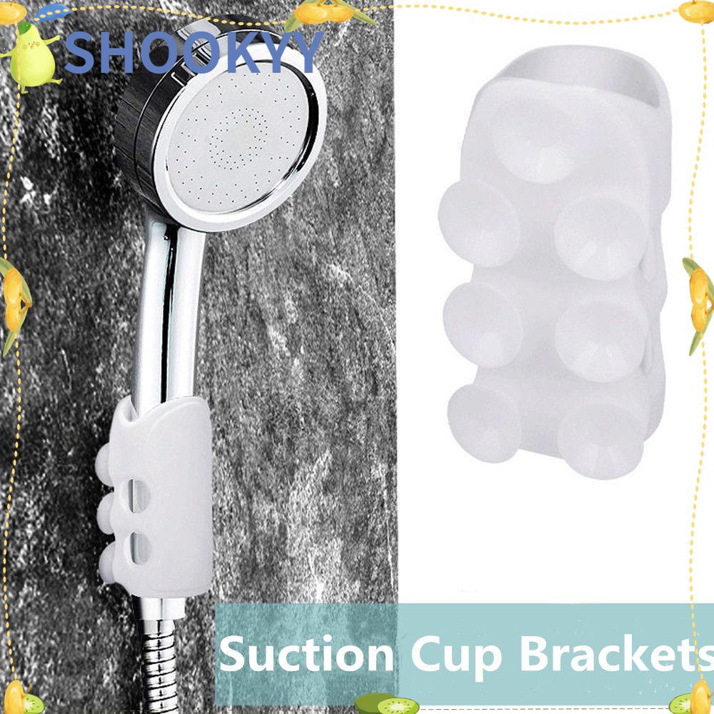 Chookyy Shower Head Holder Vakum Kuat Reusable Suction Cup Adjustable Braket Silikon