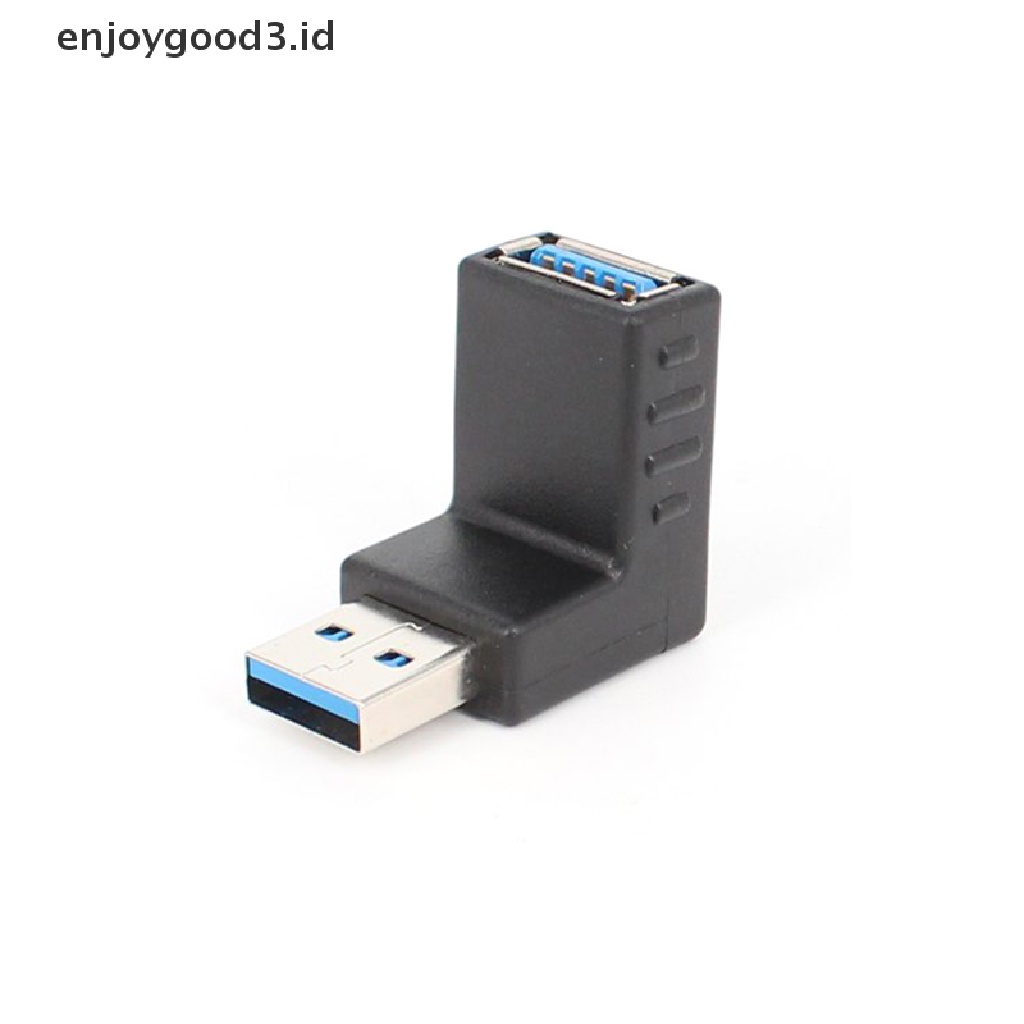 【 Rready Stock 】 USB 3.0 Adapter Left / Up / Down / Right Angle 90 Degree Extension Cable Usb Male To Usb Female Adapter Cord USB Cables Extension Adapter （ ID ）