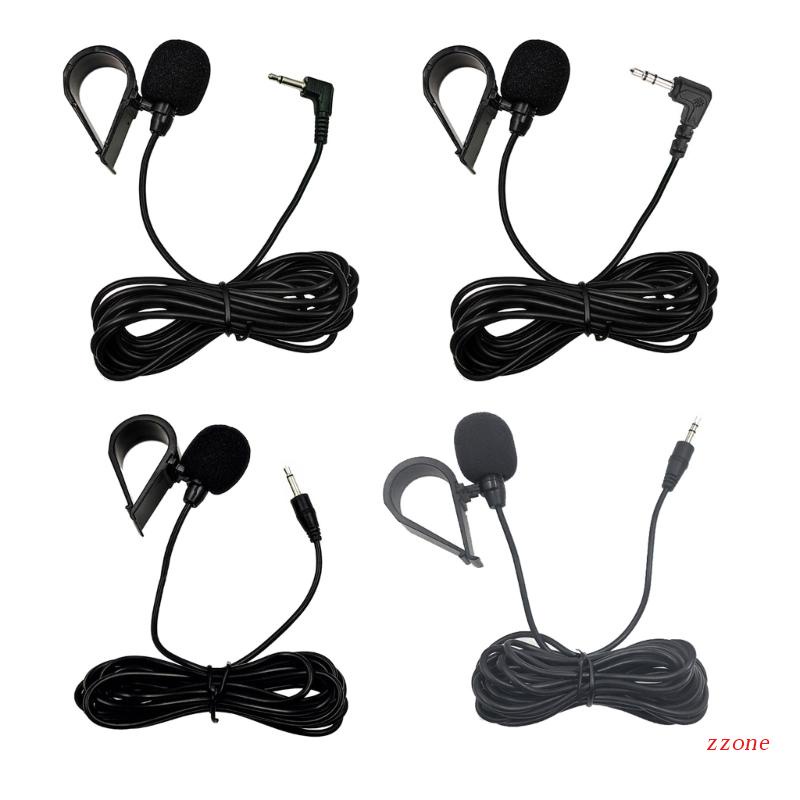 Zzz Profesional Mikrofon Mobil 3.5mm Klip Jack Plug Mic Stereo/Mono Mini Kabel Mikrofon Eksternal Untuk Auto DVD