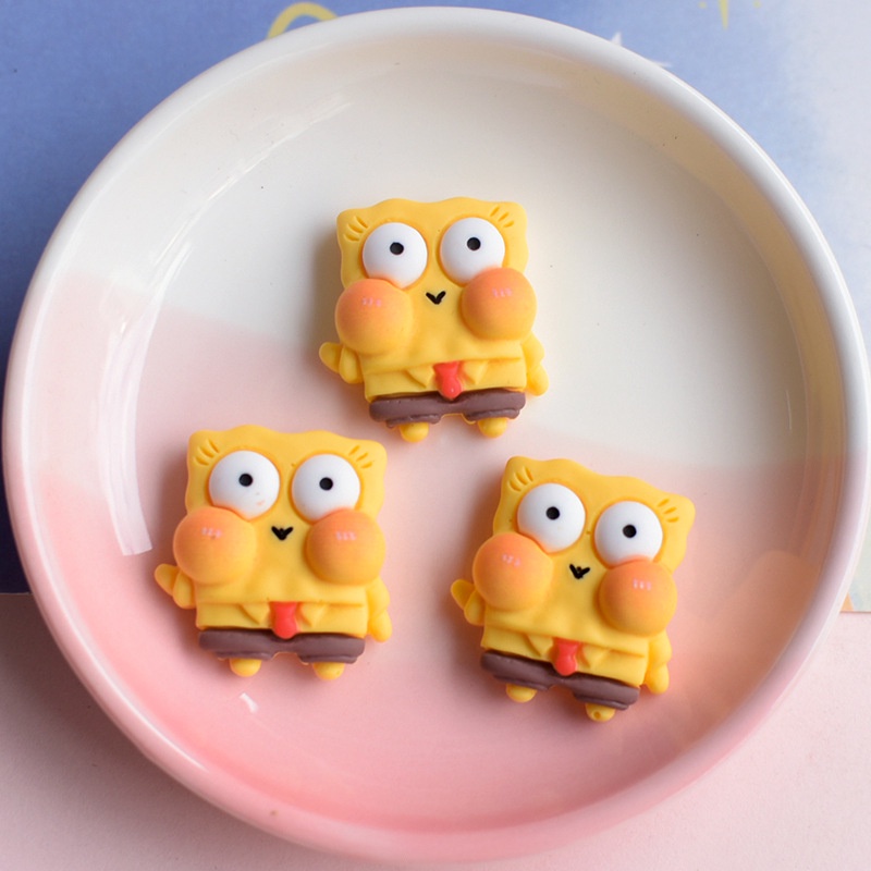 @shinydiy Spongebob Charm Crocs/Jibbitz/Crocs Kancing/Charm Untuk Aksesoris Sepatu Perhiasan DIY | asesoris wanita｜crocs jibbitz