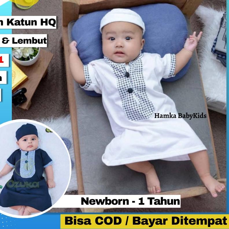 ✓ Baju Koko Bayi Laki Laki 0 6 Bulan 6 12 Bulan Born born Ozuka Setelan Jubah Koko Bayi Gamis Jubah Arab Anak | Koko Bayi Aqiqah | Qomis baby balita | Baju muslim bayi aqiqah