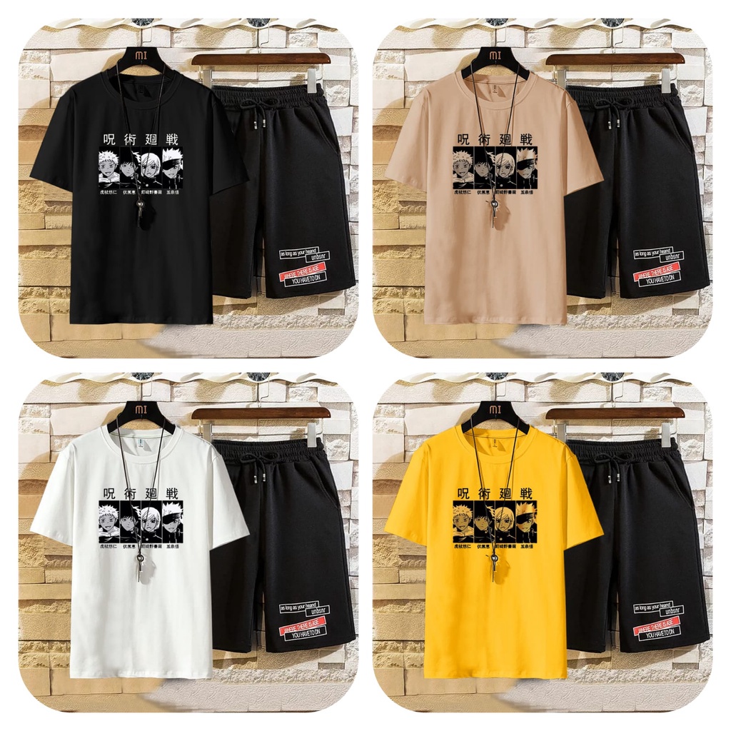 COD/AN/ SETELAN size ML,XL setelan pria&amp;wanita pakaian distro baju dan celana set naru -