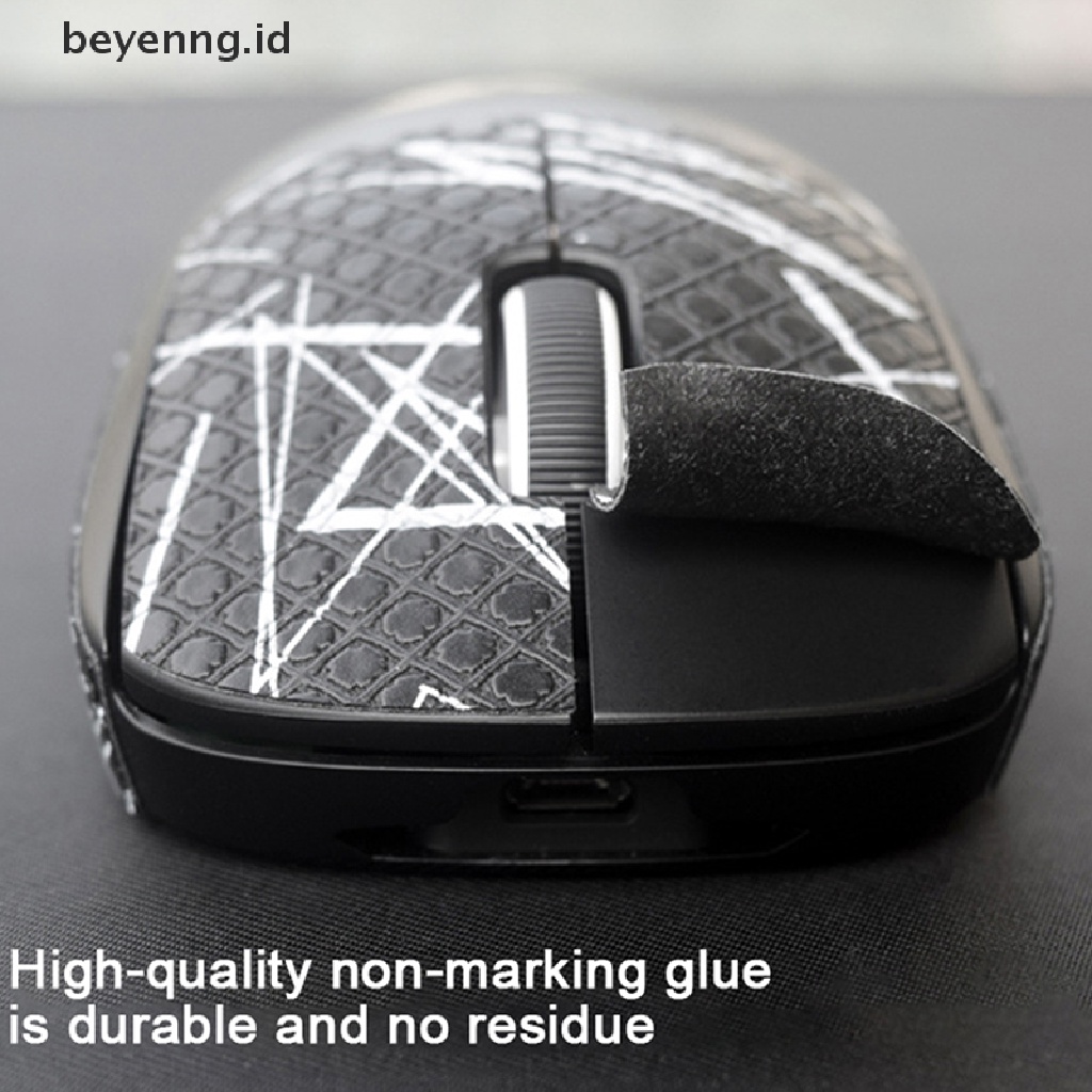 Beyen BTL Mouse Grip Tape Skate Handmade Stiker Non Slip Kulit Cicak Hisap Keringat Untuk Logitech G Pro GPW Wireless Tanpa Mouse Stiker Anti Slip ID