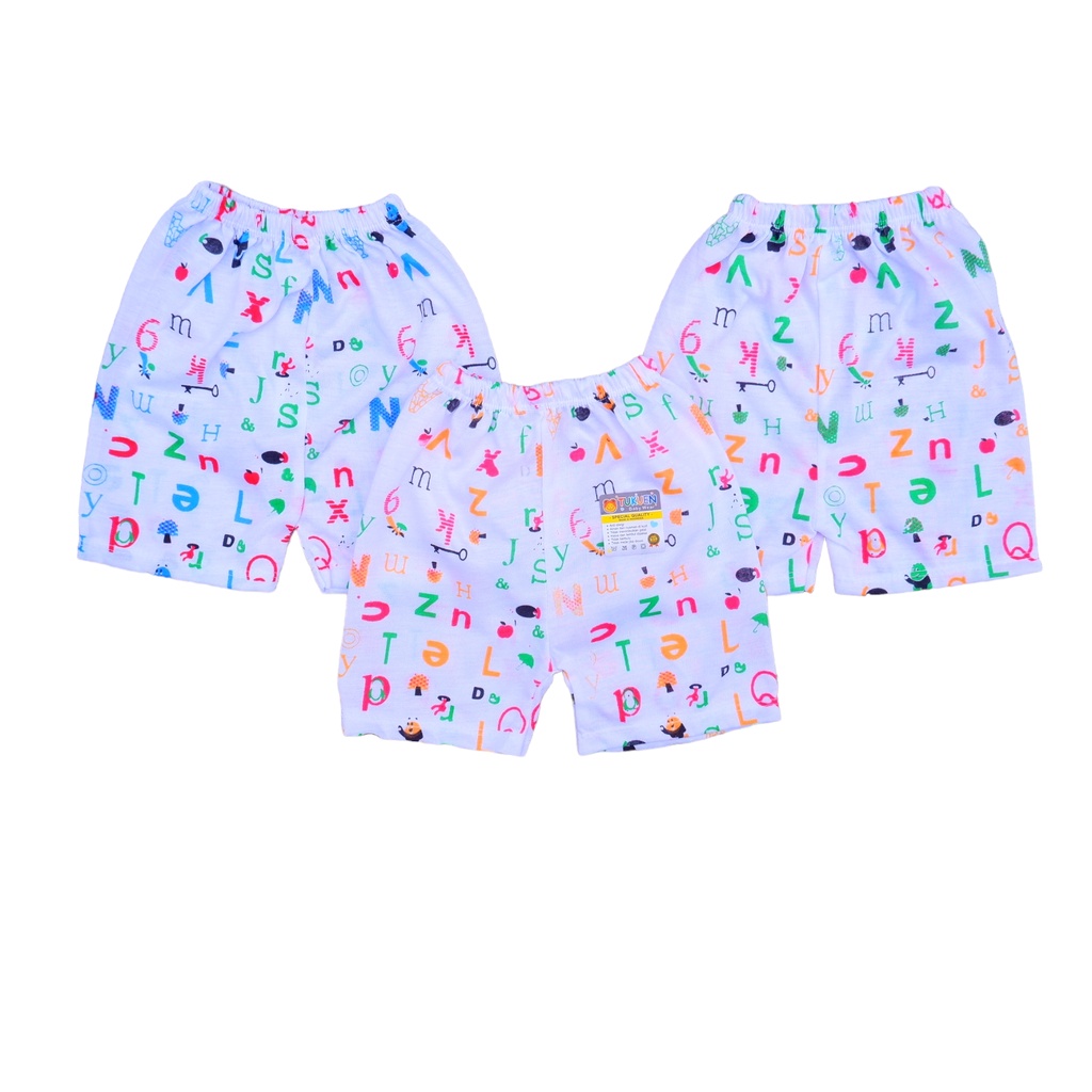 (CLN002) ISI 3 PCS Celana Pendek Bayi