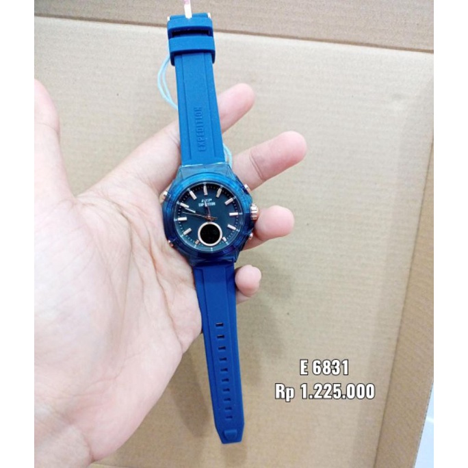 JAM TANGAN WANITA EXPEDITION DIGITAL E6831 KARET | E 6831 DIGI RUBBER ORIGINAL