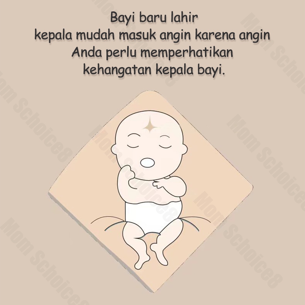 Mom Schoice Topi Bayi Newborn lucu Topi Kupluk Bayi Perlengkapan Bayi Baru Lahir Topi Bulat Bayi