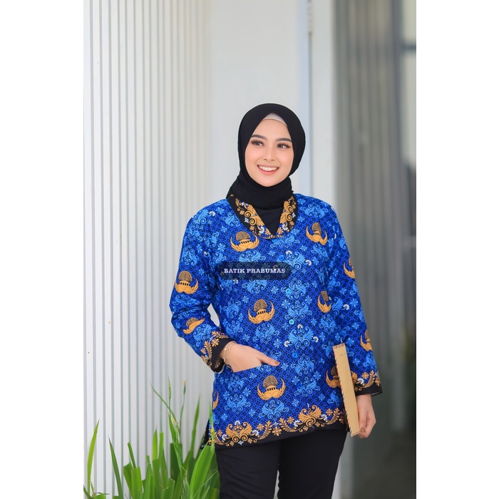 KORPRI WANITA 2022 BLOUSE KORPRI LAPIS FURING TERBARU