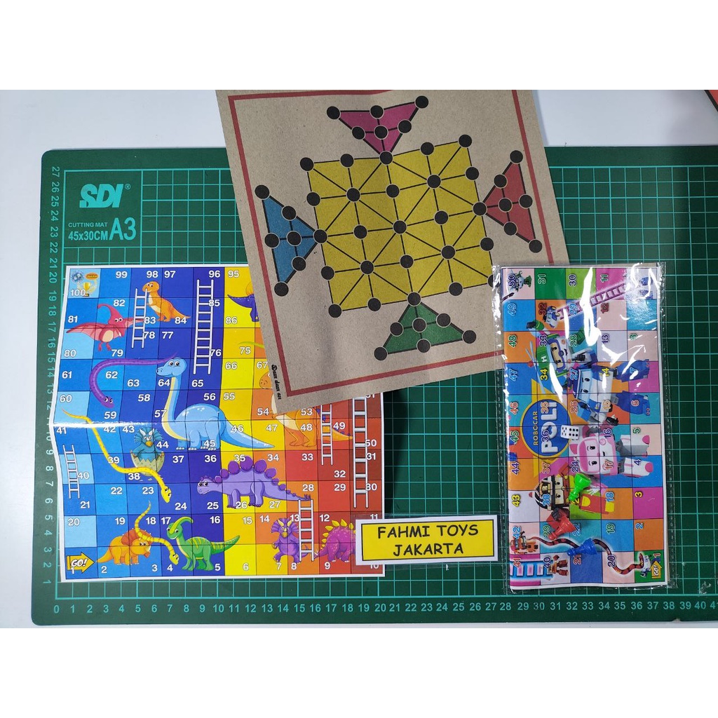 20 pcs ular tangga + ludo ph maianan ular tangga dan ludo