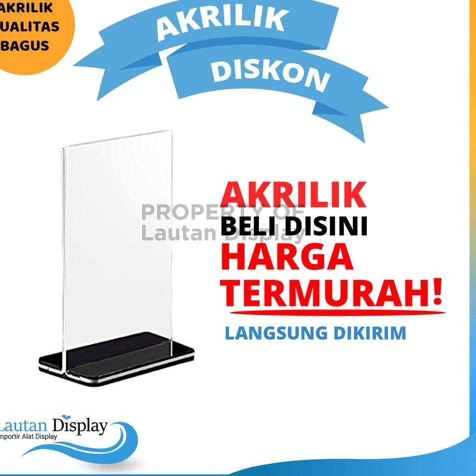 

Murah Gembira AKRILIK BENING TYPE T POTRAIT STAND TEMPAT BENING - TENT HOLDER MENU MAKANAN, TENT CARD AKRILIK DISPLAY A5 DAN A4 ACRILIC