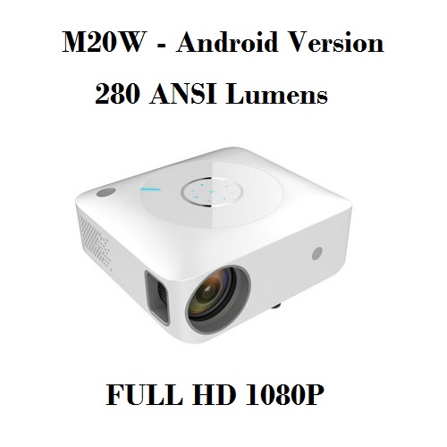 M20W - Android 9.0 Home Full HD LED Projector - 280 ANSI Lumens